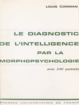 cover image of Le diagnostic de l'intelligence par la morpho-psychologie